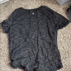 Lululemon Athletica Gray Relaxed Short Sleeve Tee